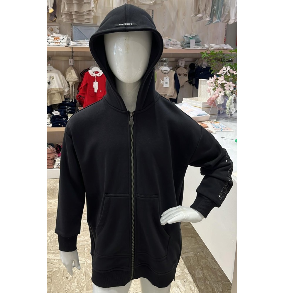 Felpa Roy Roger's bimba nera- bianca B166