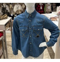 Camicia Roy Roger 'S in denim bimba B168