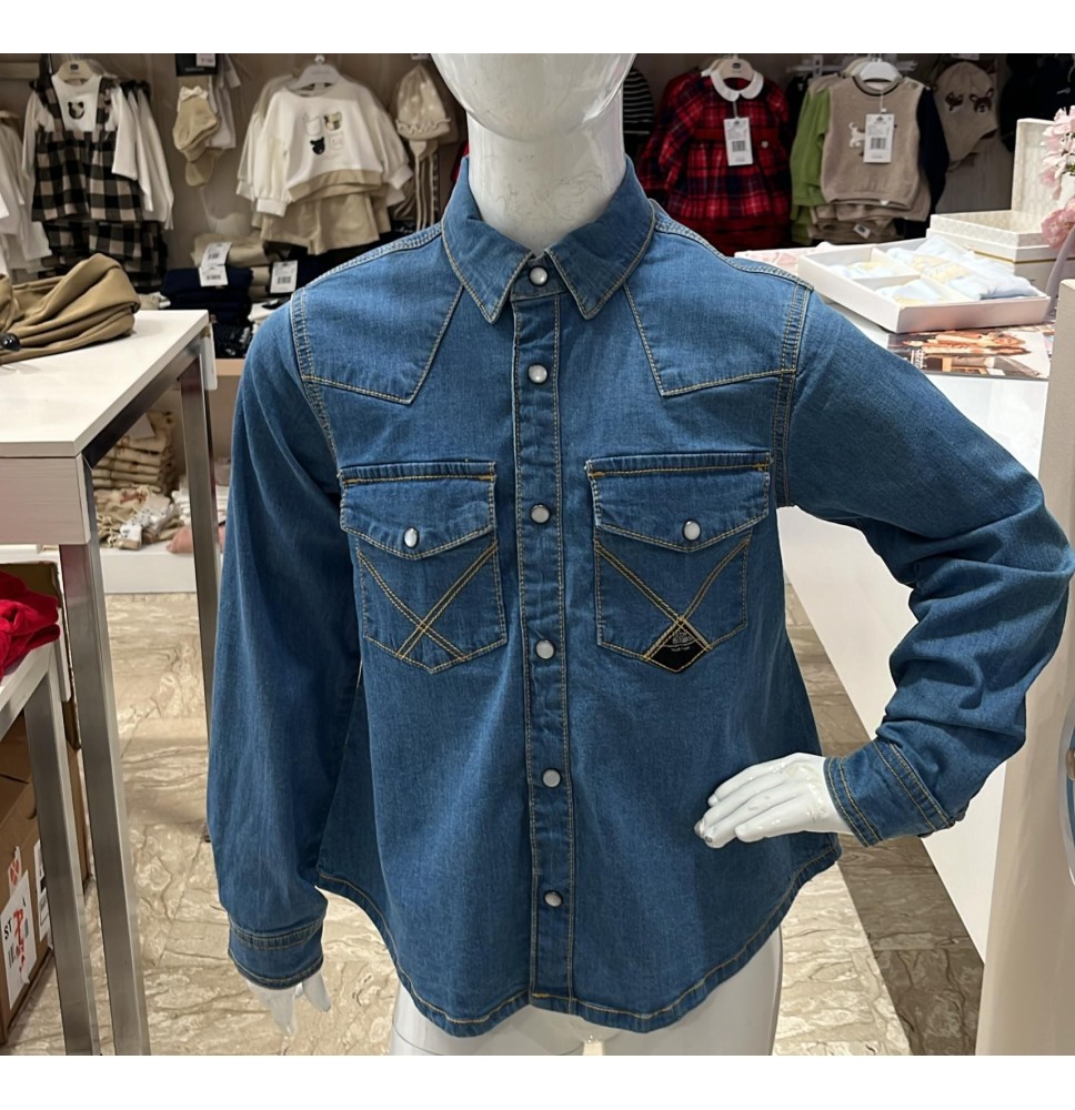 Camicia Roy Roger 'S in denim bimba B168