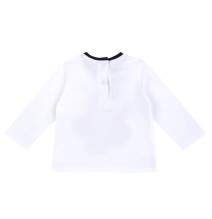 Maglietta Chicco bianca e rossa con fiore 07330