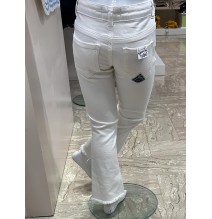 Jeans Roy Roger'S bimba Bianco B155