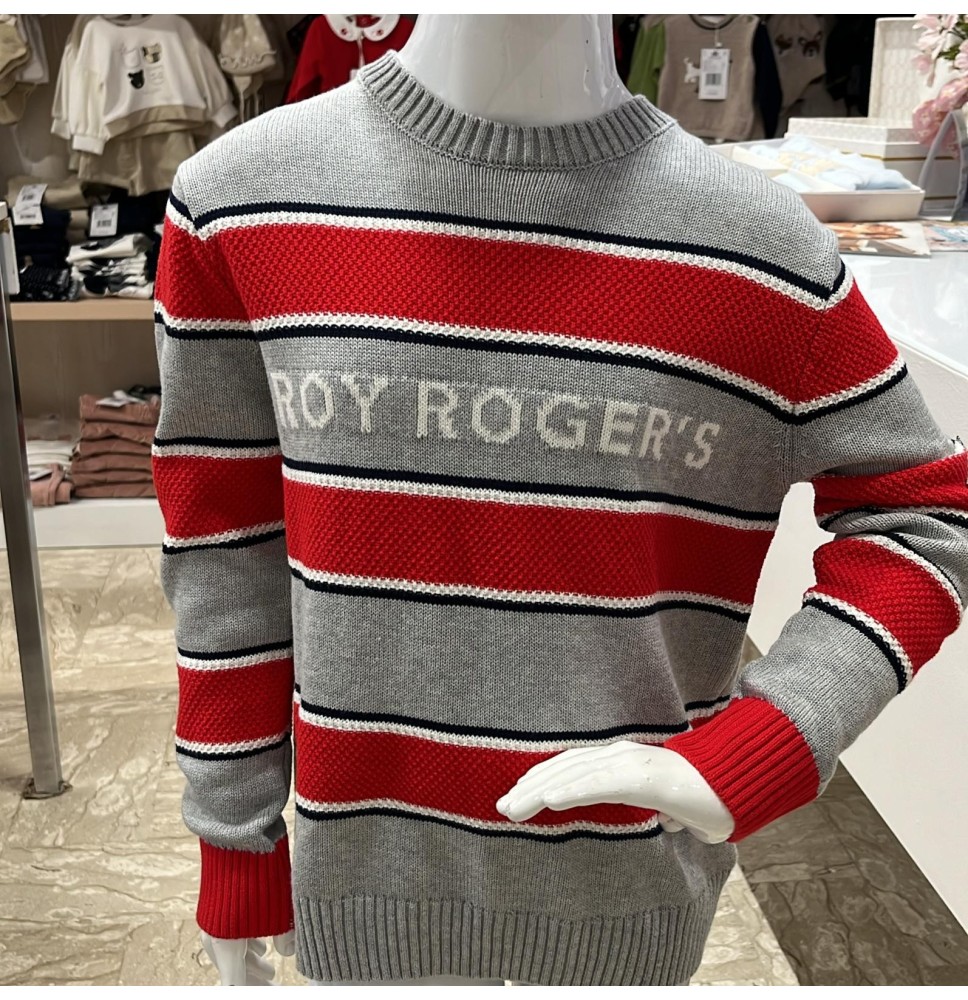 Maglioncino Roy Roger's Rossa e Blu Bimbo B100