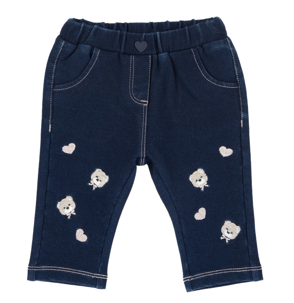 Pantaloni Chicco blu lunghi effetto denim 09007910000000_088