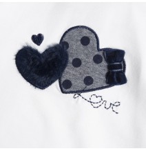 Maglietta Chicco bianca con ricamo  07379