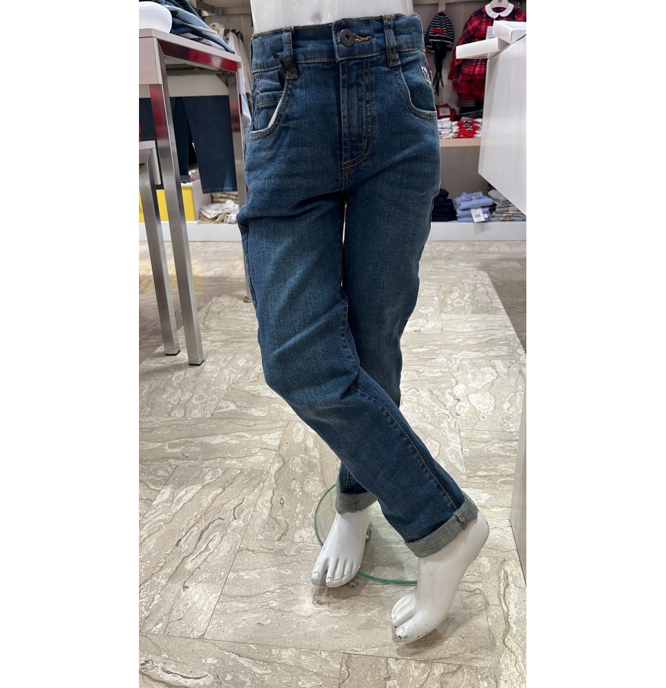 Jeans Roy Roger's Bimbo lavaggio scuro B108
