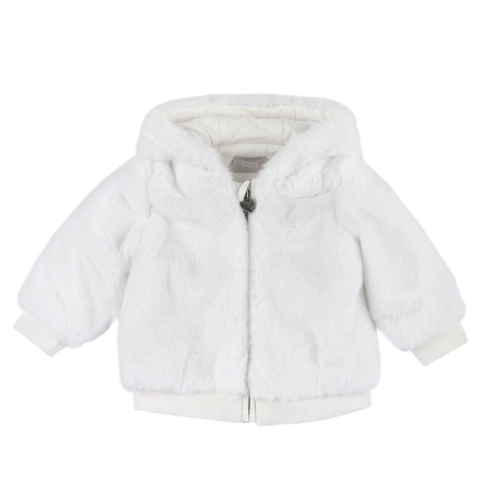 Felpa Chicco bianca con zip 07338