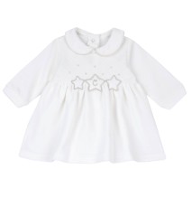 Vestito Chicco bianco manica lunga 07523