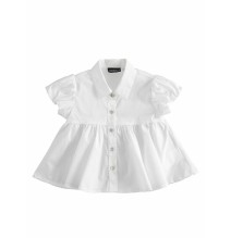 Camicia Sarabanda bianca a palloncino Bimba 4401