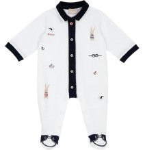 Tutina Chicco Neonato Bianca e Blu 27136