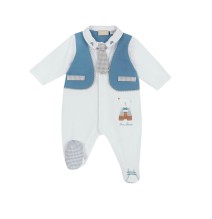 Tutina Chicco Neonato Bianca e azzurra 27116