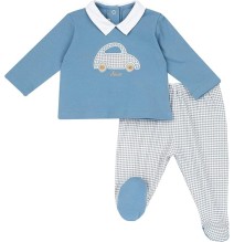 Completo Chicco Neonato maglietta e pantalone con piedini 75794