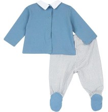 Completo Chicco Neonato maglietta e pantalone con piedini 75794