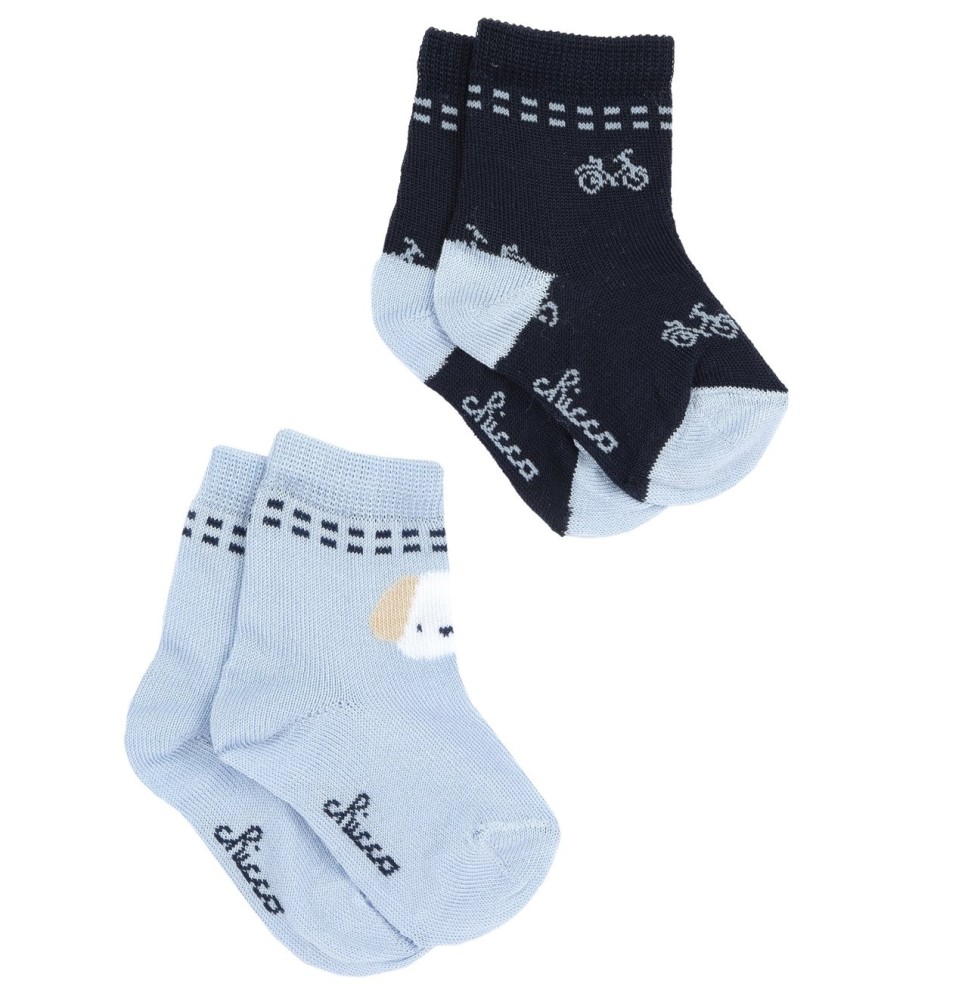 Calzini Chicco Neonato Celesti e blu 05855