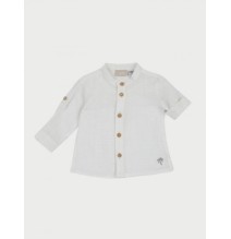 Camicia Chicco Neonato bianca in lino 54707