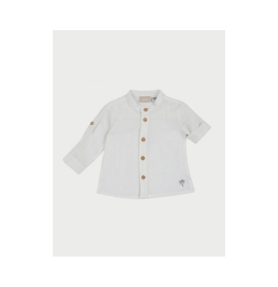 Camicia Chicco Neonato bianca in lino 54707