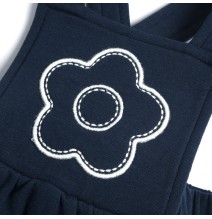 Completo Chicco blu con salopette e maglietta manica lunga 75900