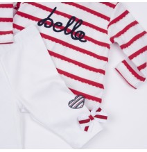Completo Chicco Neonata Maglietta e leggings Rosso e Bianco 75520