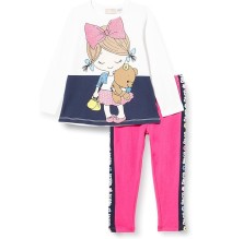Completo Chicco Neonata Maglia e leggings Bianco e fucsia 77501