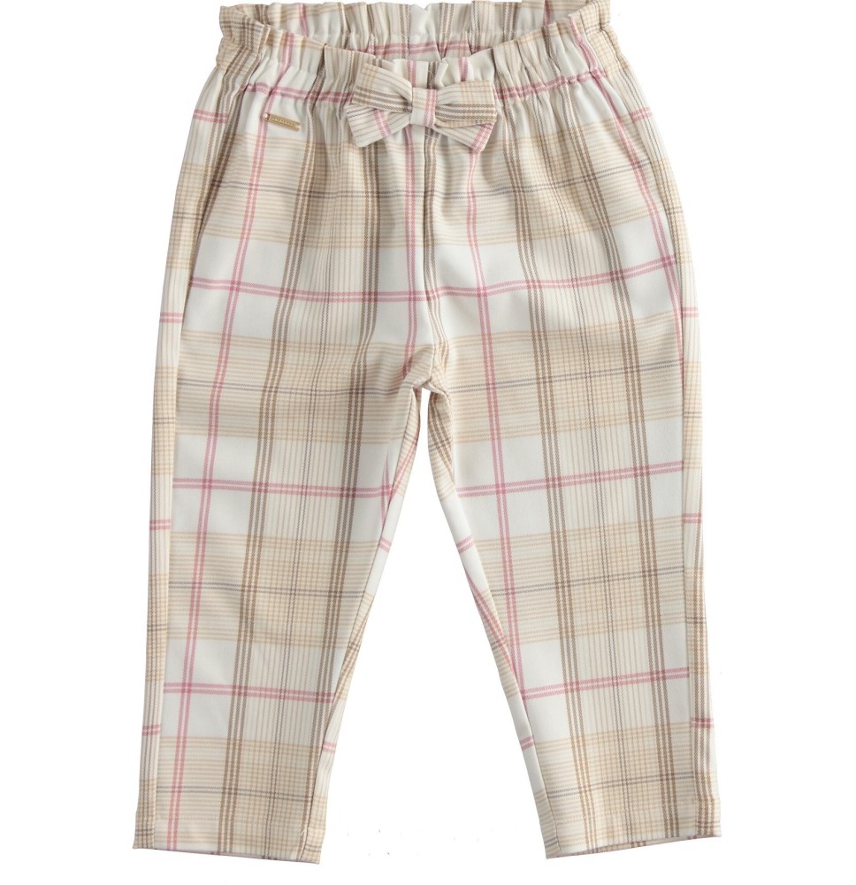 Pantalone Sarabanda Bimba Beige a righe 52142