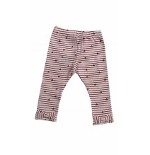 Leggings Chicco Neonata Bianco a righe Rosso 25817