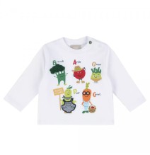 Maglietta Chicco Neonato Bianca 67543