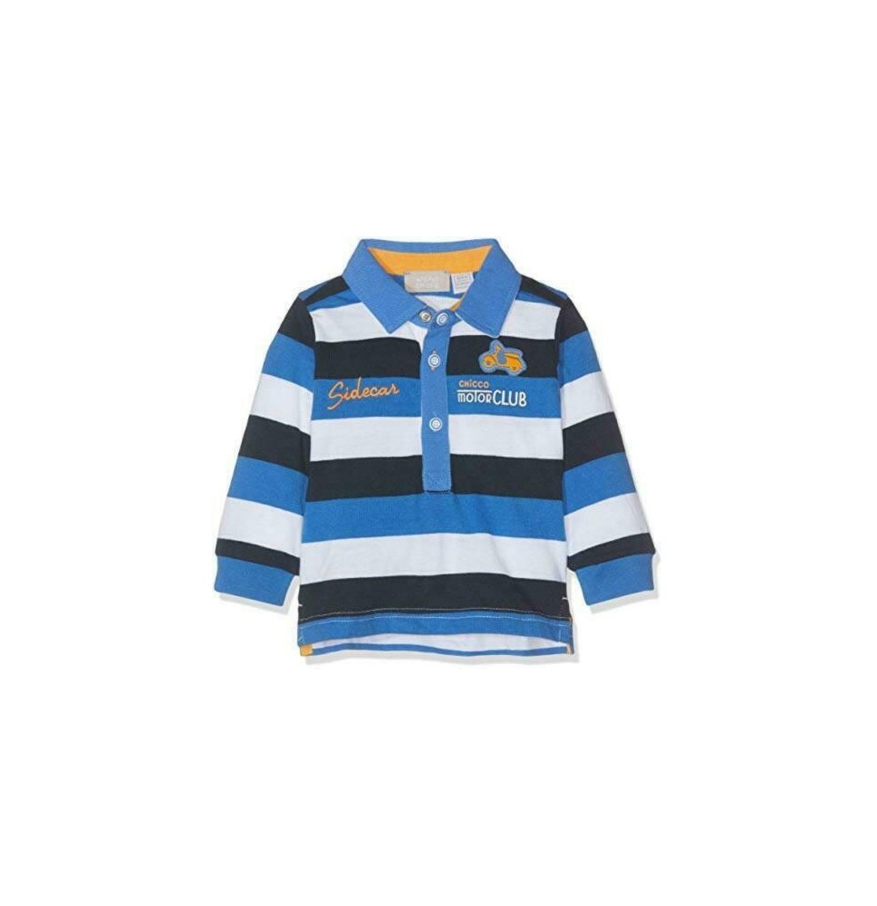 Polo Chicco Neonato Blu a righe 33490