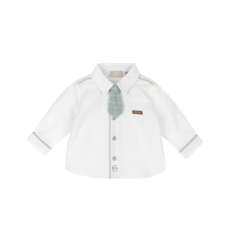 Camicia Chicco Bimbo bianca con cravatta 54658