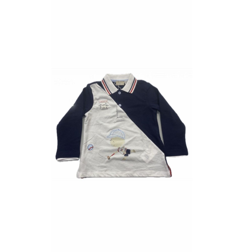Maglietta Chicco Bimbo Blu e Bianca 09033618000000_033