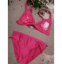 Bikini Evidence Bimba 2 pezzi, top e slip fucsia UNI1700