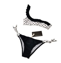 Costume Manila Grace Bimba e Ragazza, 2 pezzi nero e bianco e verde e bianco MG2160