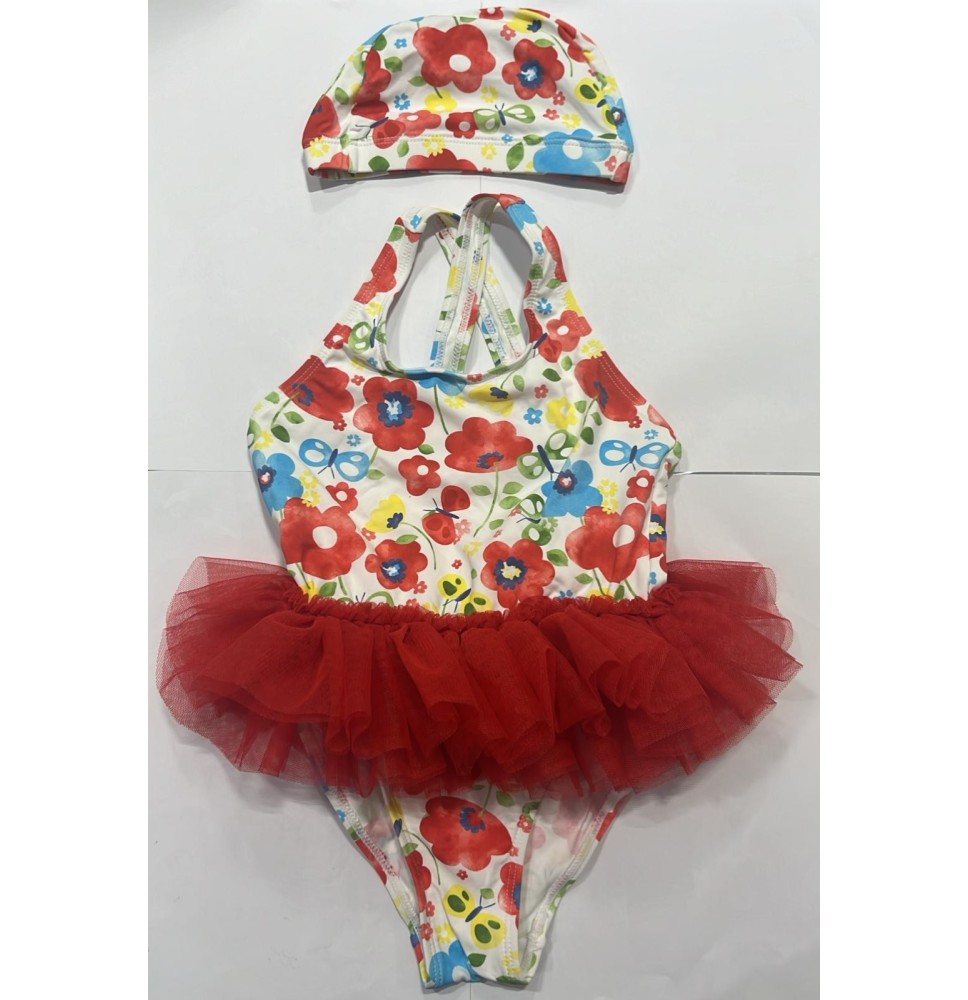 Costume intero Loleta bimba Rosso