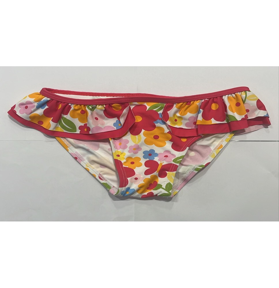 Costume Loleta Bimba Rosa/Rosso con fiori