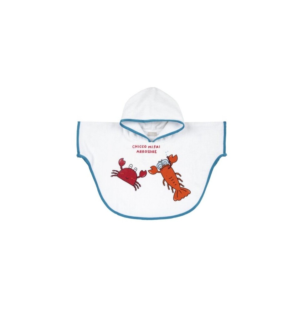 Poncho Chicco Neonato Bianco e celeste/Giallo e rosa/Bianco e rosso 05912