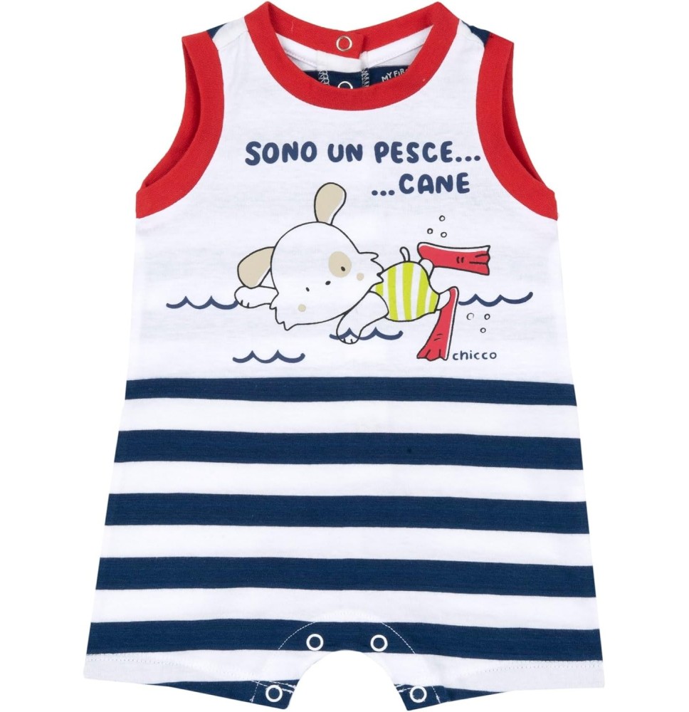 Pagliaccetto Chicco neonato Bianco,rosso e blu 51332
