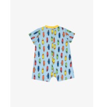 Pagliaccetto Chicco Neonato Bianco e azzurro fantasia tavole da surf 51333