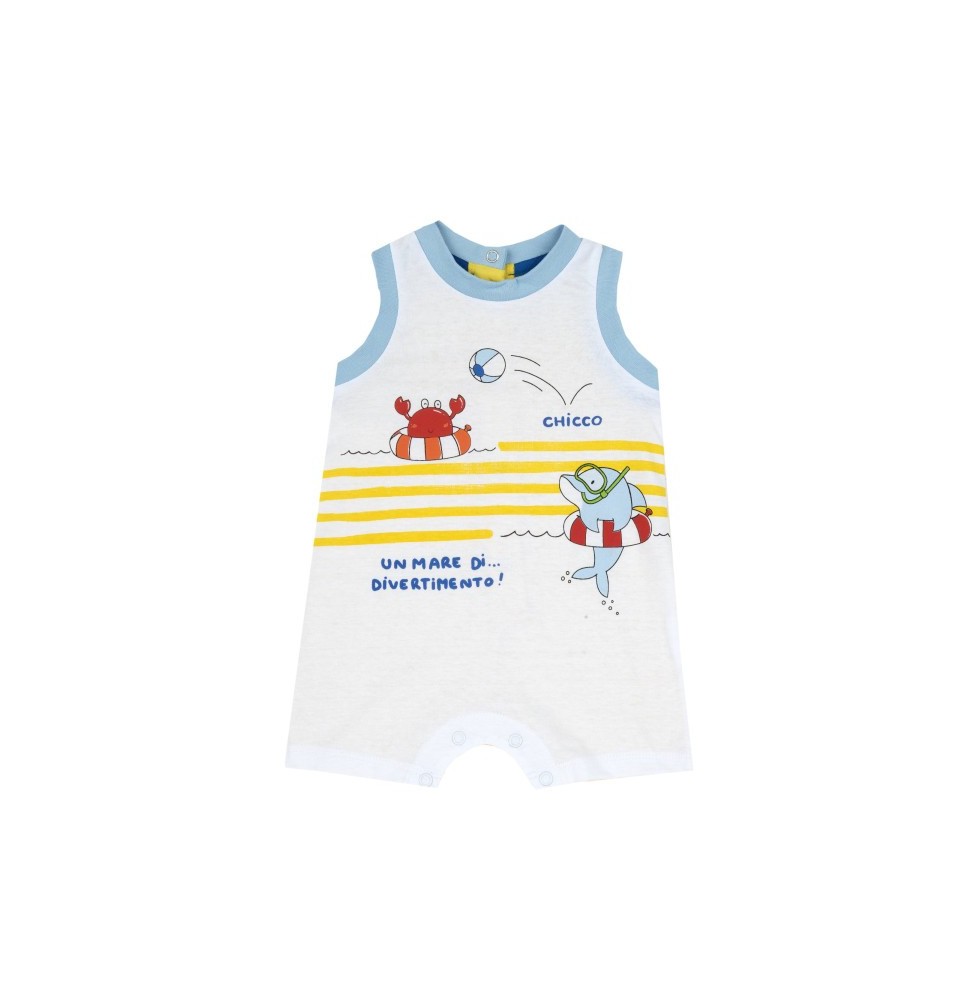 Pagliaccetto Chicco Neonato Bianoc,giallo e azzurro 51334