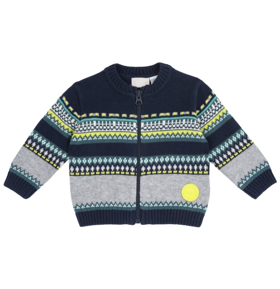 Cardigan Chicco blu in maglia  07849