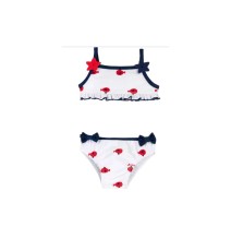 Costume da bagno 2 pezzi Chicco neonata bianco e blu fantasia pesci rossi 09007283000000_037