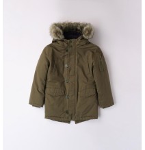 Giubbotto Sarabanda Verde Militare lungo per ragazzo 2740A54900