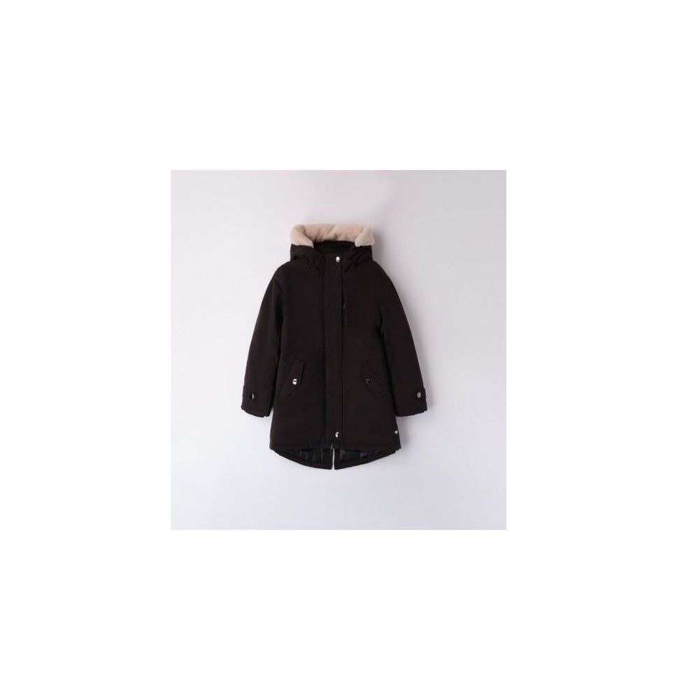 Parka Sarabanda ragazza Nero A73400 cappotto