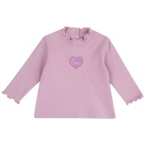 Maglietta Chicco Bimba collo a lupetto rosa 07792