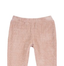 Pantaloni lunghi Chicco Bimba rosa in velluto 07632
