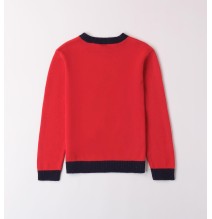 Maglione Sarabanda Bimbo rosso con gnomo A110