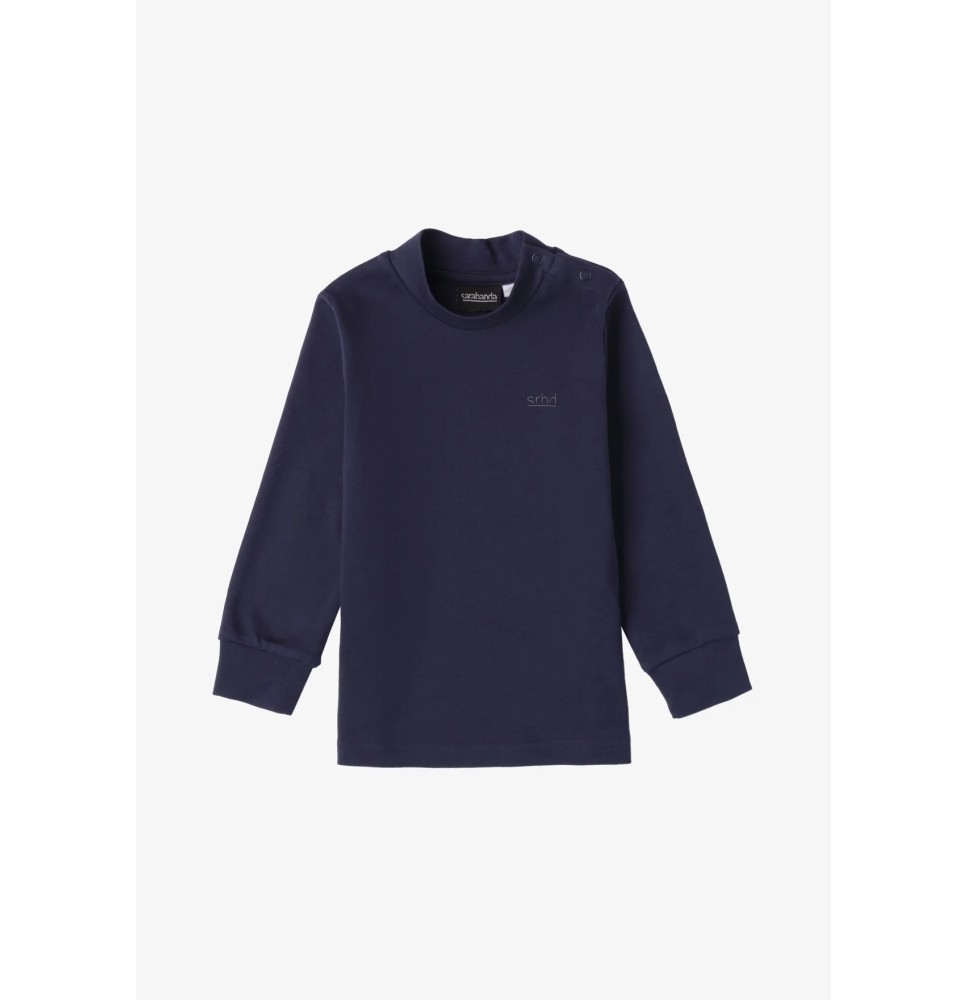 Maglietta lupetto Bimbo Bianca e blu 0X70200