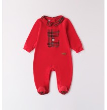 Tutina Minibanda neonato rossa Natalizia A64000