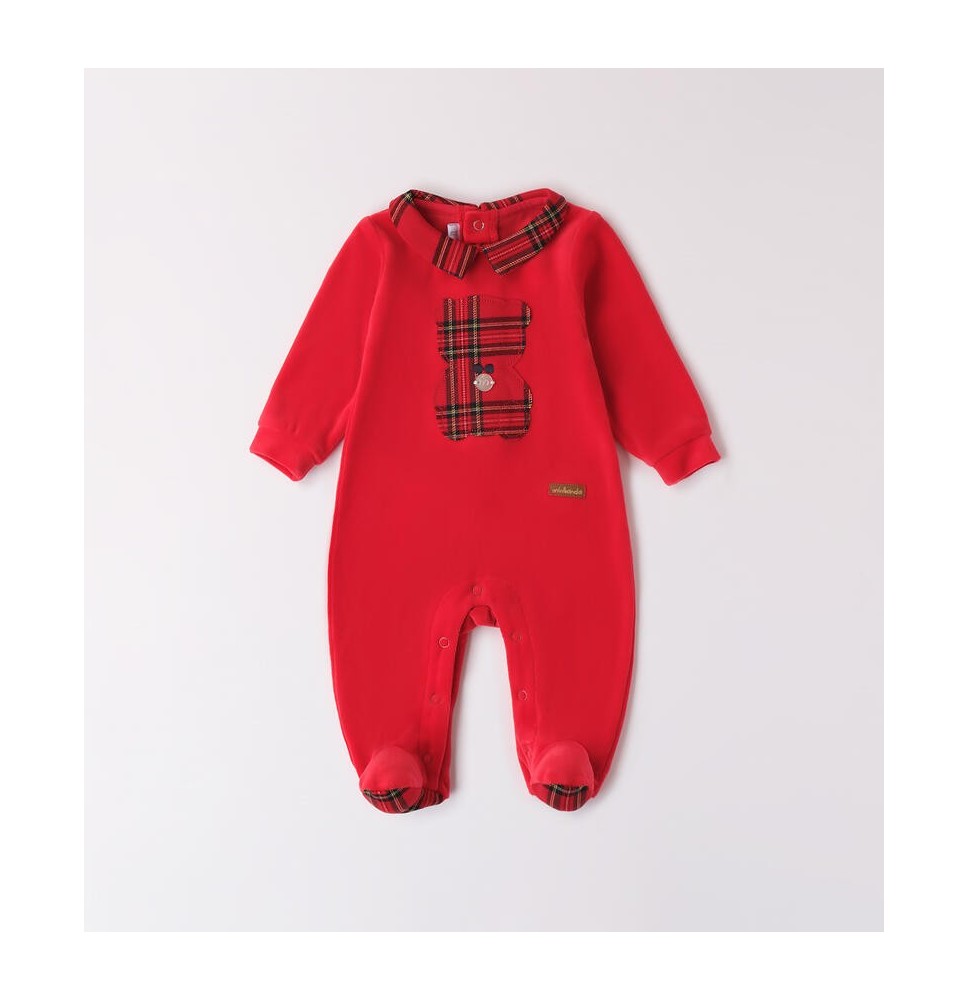 Tutina Minibanda neonato rossa Natalizia A64000