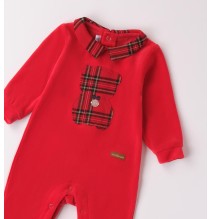Tutina Minibanda neonato rossa Natalizia A64000