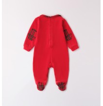 Tutina Minibanda neonato rossa Natalizia A64000