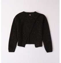 Maglione Sarabanda Marrone e Nera ragazza con pailettes  A778