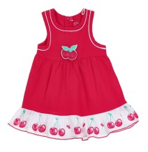 Vestito Chicco Neonata giromanica Rosa con dettaglio ciliegie 03398